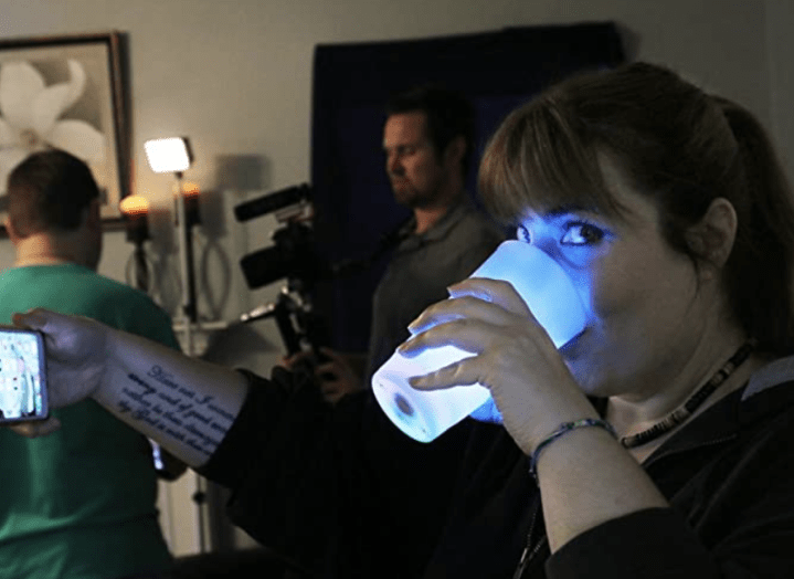 On-set the documentary...